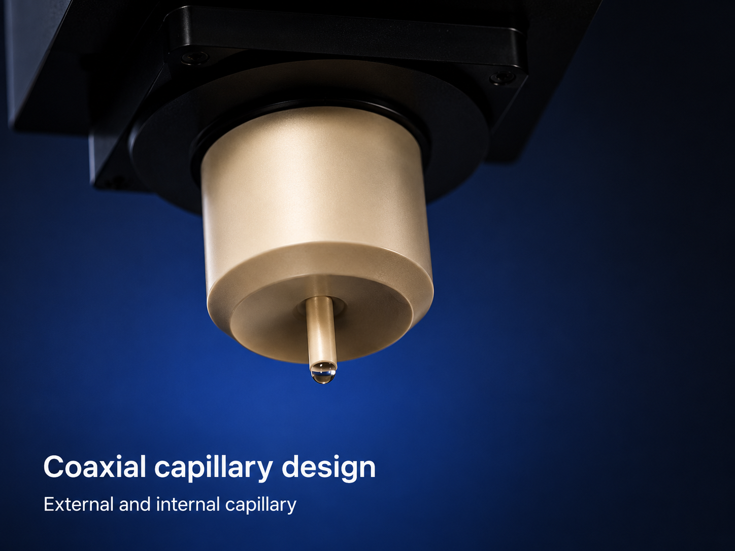 Coaxial double capillary